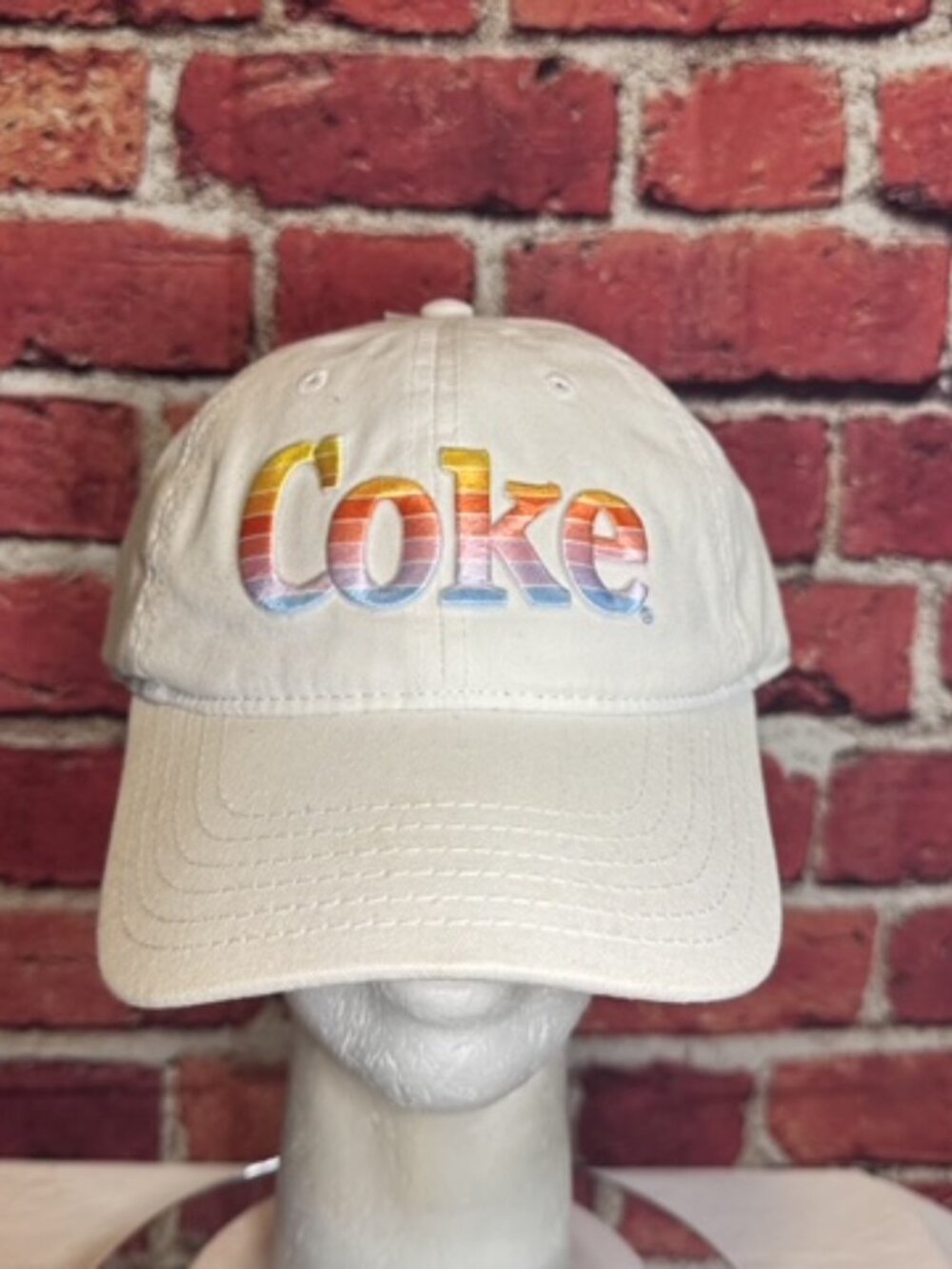 Coca-Cola Rainbow Logo Adjustable Hat Cap